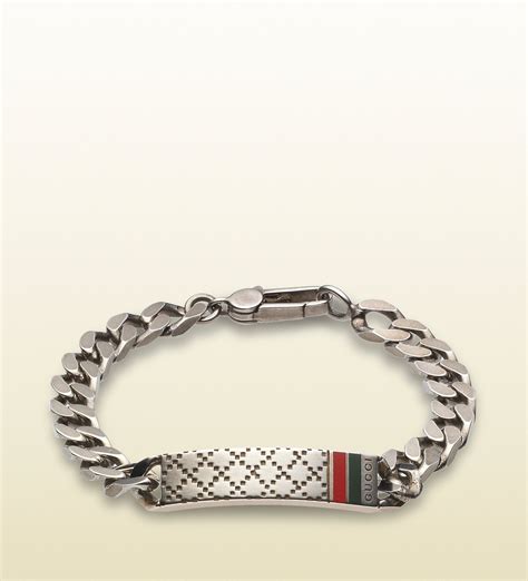 bracelet gucci pour homme|luxury silver bracelets for men.